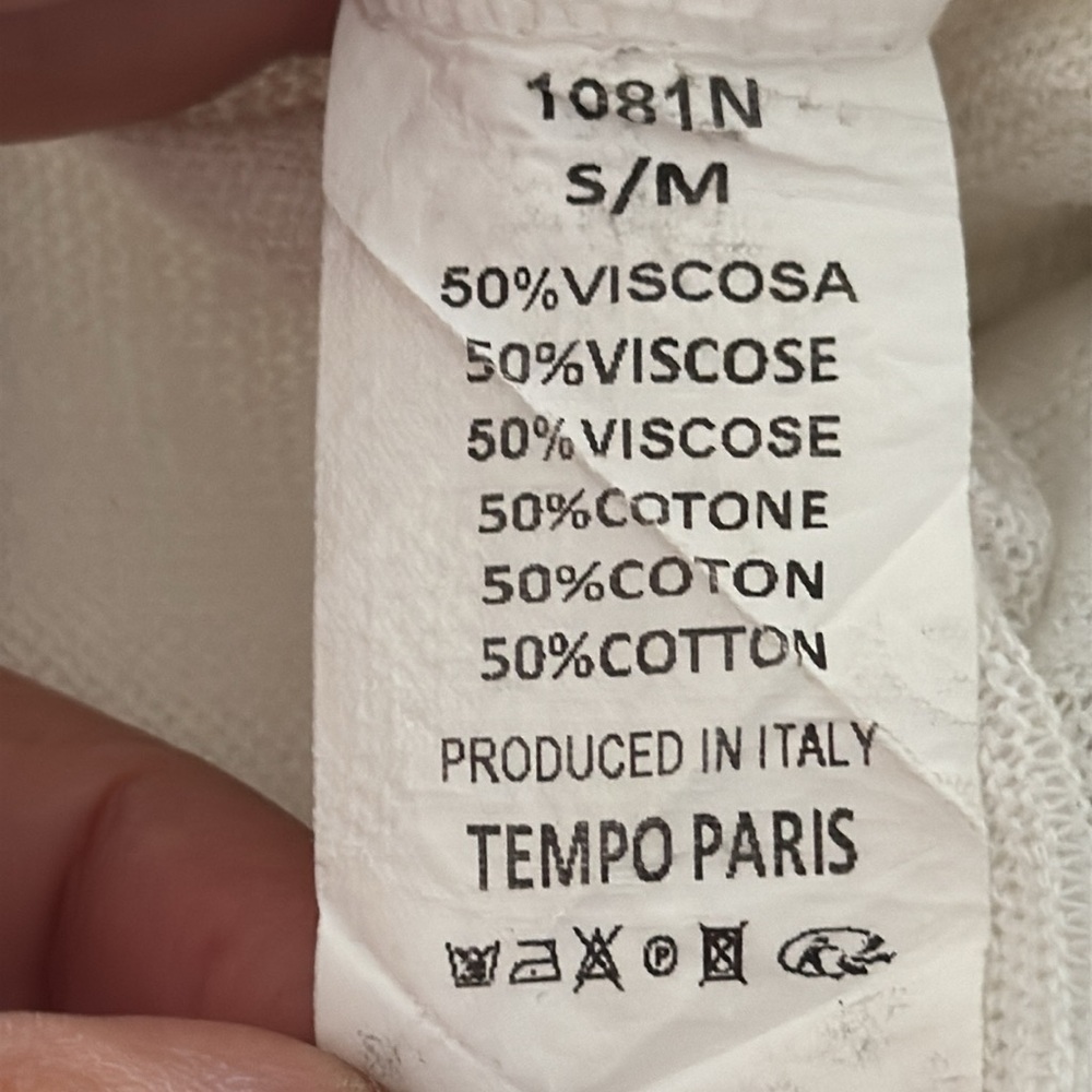 Tempo Paris White and Silver Tank Top - Picture 9 of 9